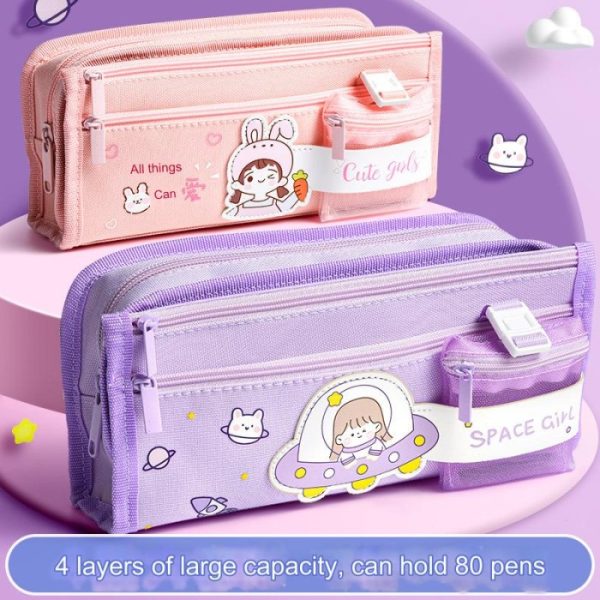 Kotak pensil kapastitas besar, Big Storage Pencil Case, Tempat ATK