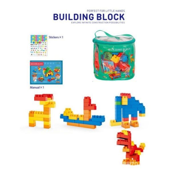 Mainan building block plastik warna warni anak, Brick blok puzzle anak