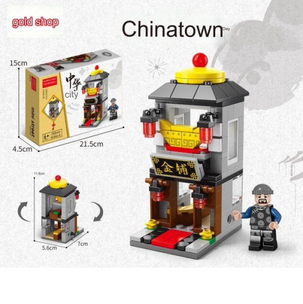 Mainan Mini Bricks Seri China Town Street, Mainan Building Block 3D - Image 2