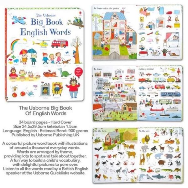 Buku Impor Kosakata English, The Usborne Big Book of English Words - Image 3