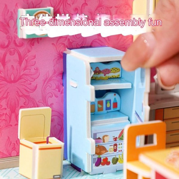 Mainan craft 3D Foam, Mainan puzzle busa 3D susun DIY Seri Ruang Rumah - Image 4