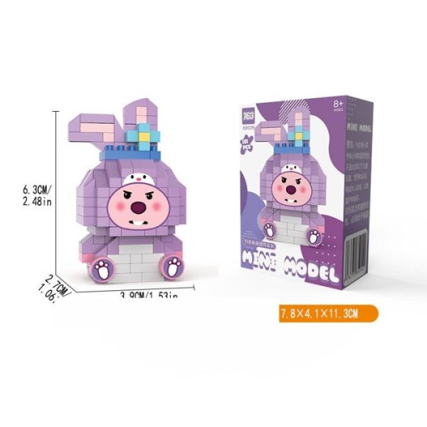 Mainan Mini Bricks Seri Loopy Costume Building Block 3D - Image 3