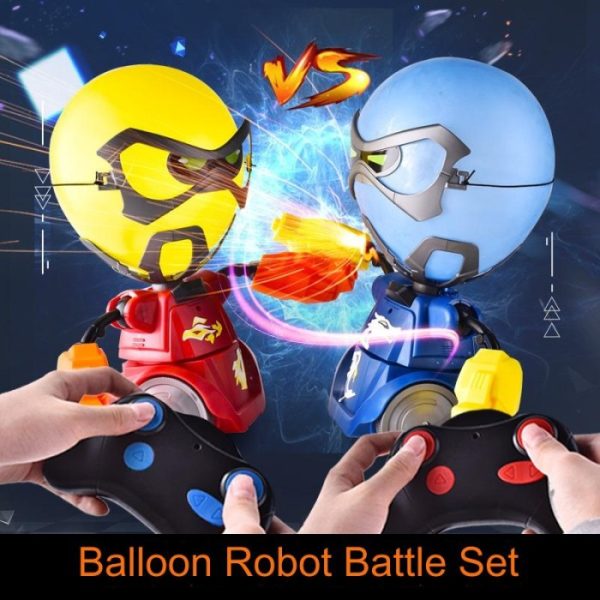 Mainan battle tinju balon puncher, Balloon Robot Battle Set, Mainan Adu Jotos pecahkan balon - Image 2