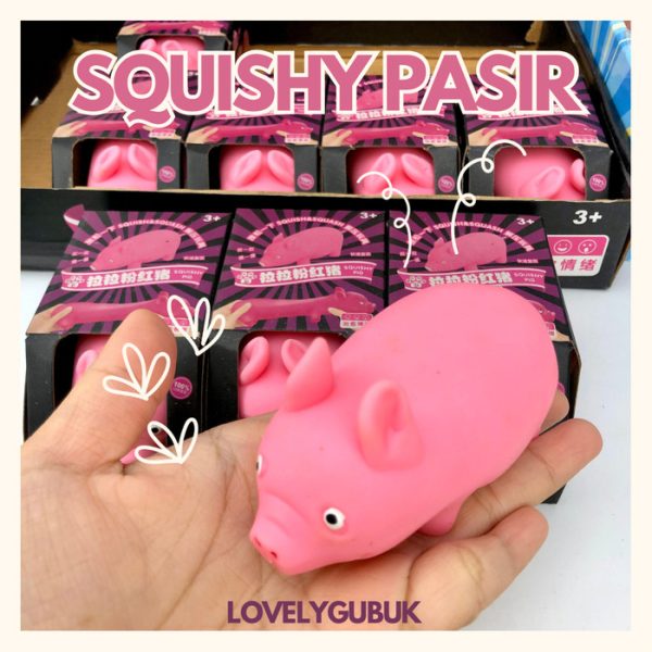 Mainan squishy  pasir pencet bentuk, Mainan squishy berbentuk penyet melar, Pulling Squishy - Image 2