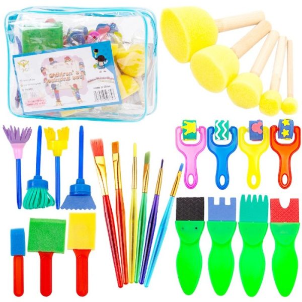 DIY Painting Kit, Set Alat kuas mewarnai anak, DIY Art Coloring Set, Mainan sensory anak.