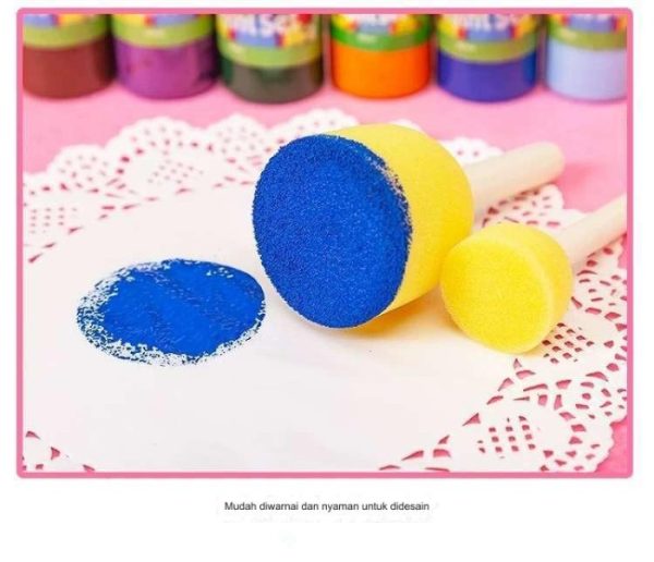 DIY Painting Kit, Set Alat kuas mewarnai anak, DIY Art Coloring Set, Mainan sensory anak. - Image 3