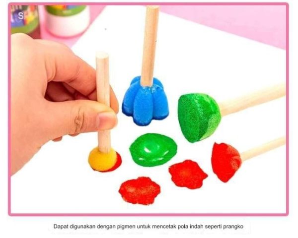 DIY Painting Kit, Set Alat kuas mewarnai anak, DIY Art Coloring Set, Mainan sensory anak. - Image 5