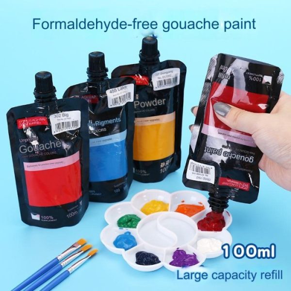 Cat air water color Gouache Colors 100mL, Tinta Car warna mewarnai kesenian