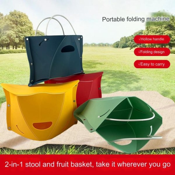 Kursi lipat travel plastik tipis, Kursi lipat praktis camping, Portable Thin Plastic Chair