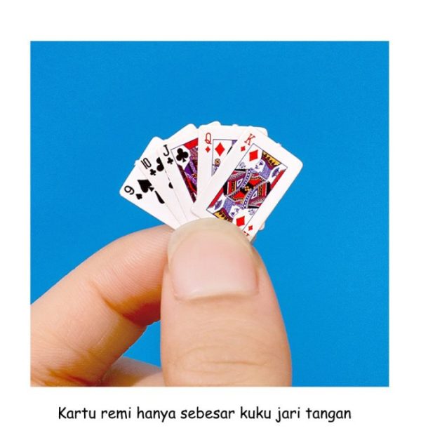 Kartu Poker Mini, Kartu Remi Mini sebesar Kuku Jari Tangan - Image 5