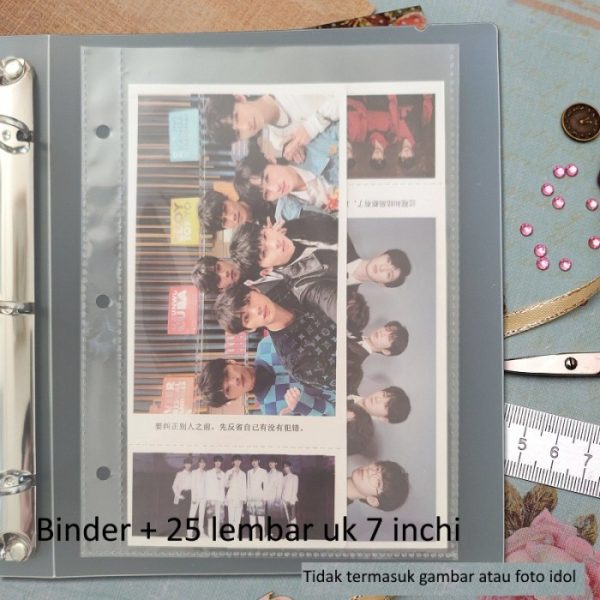 Binder Organizer A5 Plastik, Photocard ID card Album Binder - Image 5