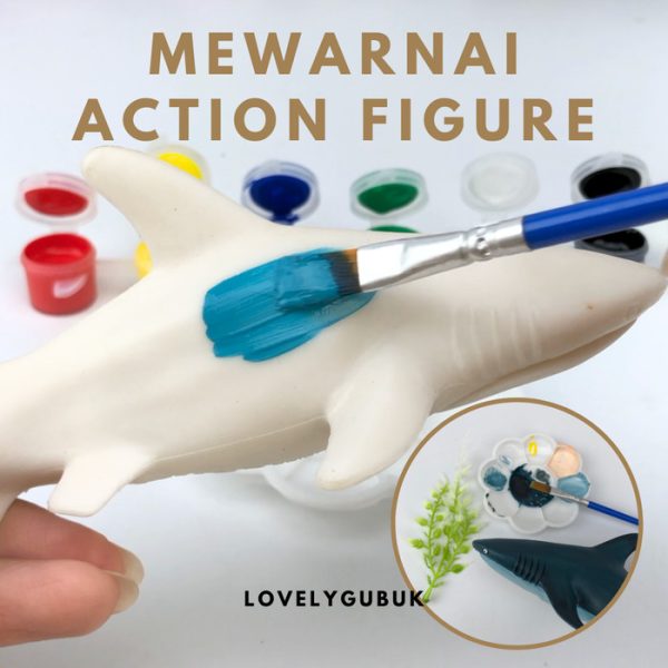 Mainan mewarnai action figure DIY art and craft, Coloring Animal Figur - Image 3