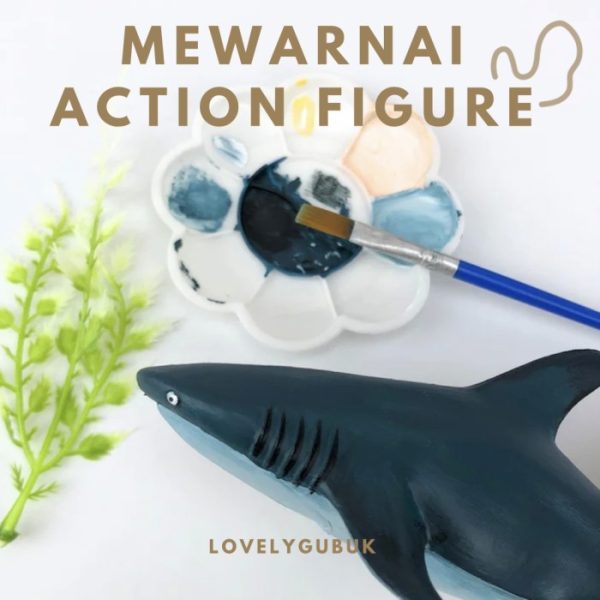 Mainan mewarnai action figure DIY art and craft, Coloring Animal Figur - Image 4