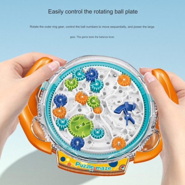 Mainan Puzzle Maze Funny Gear Labyrinth Konsentrasi IQ Balance Ball - Image 3