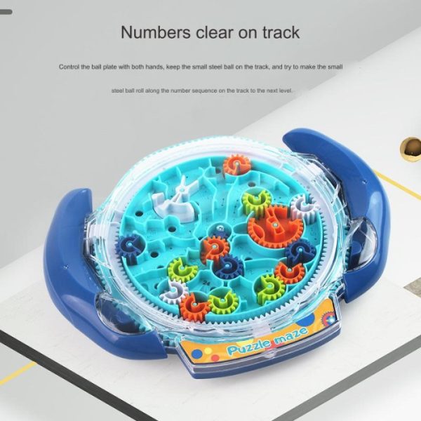 Mainan Puzzle Maze Funny Gear Labyrinth Konsentrasi IQ Balance Ball - Image 4