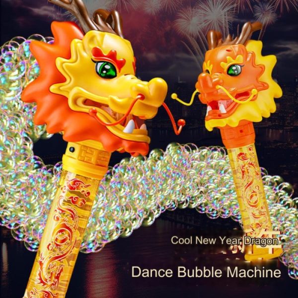 Mainan bubble busa sabun dragon dance, Bubble stick machine