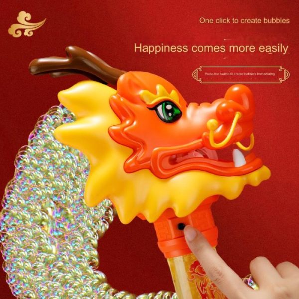 Mainan bubble busa sabun dragon dance, Bubble stick machine - Image 2