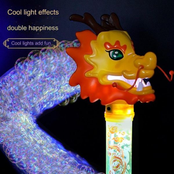 Mainan bubble busa sabun dragon dance, Bubble stick machine - Image 3