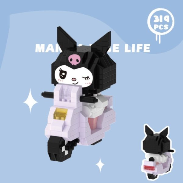 Mainan Mini Bricks Seri Scooter Motor Cinnamoroll Building Block 3D - Image 4