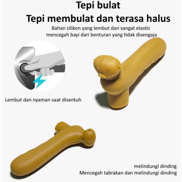 Pelindung Gagang Pintu Silicon Anti Benturan, Cover Pelindung Gagang Pintu - Image 2