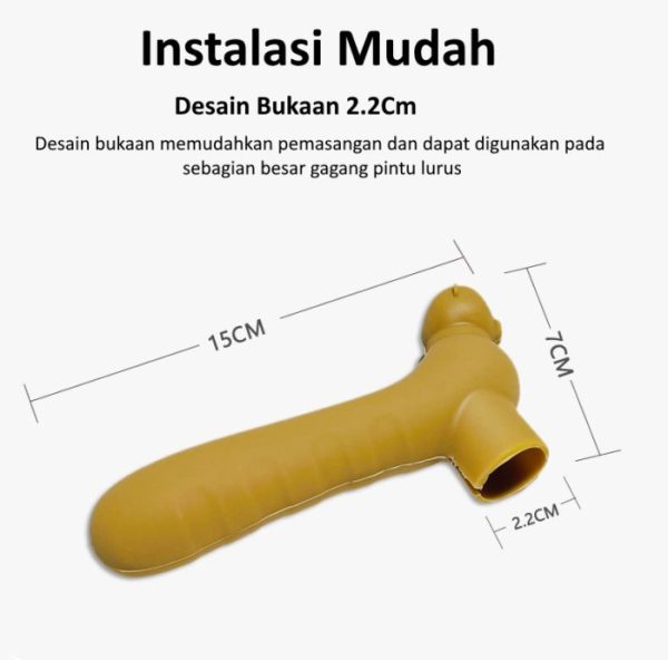 Pelindung Gagang Pintu Silicon Anti Benturan, Cover Pelindung Gagang Pintu - Image 3