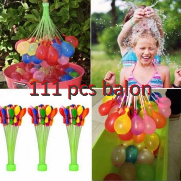 111pcs-Mainan water magic balloons, Mainan lempar balon air ada refill