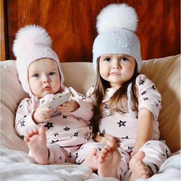 [LOGu] Topi Pom rajut winter model kewesternan anak - Image 2