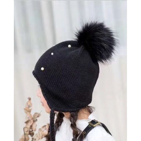 [LOGu] Topi Pom rajut winter model kewesternan anak - Image 3