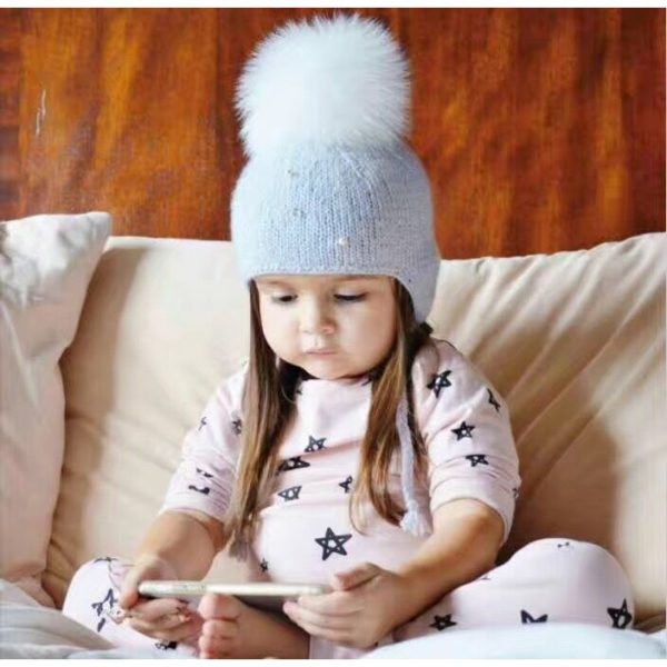 [LOGu] Topi Pom rajut winter model kewesternan anak - Image 5