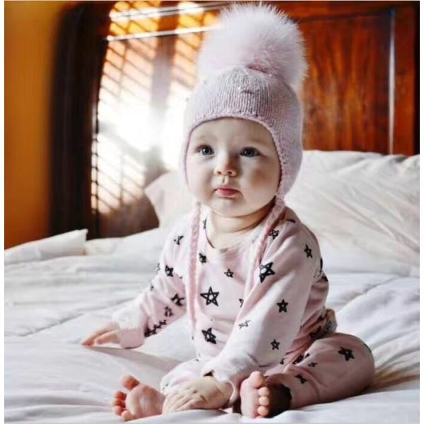 [LOGu] Topi Pom rajut winter model kewesternan anak - Image 6