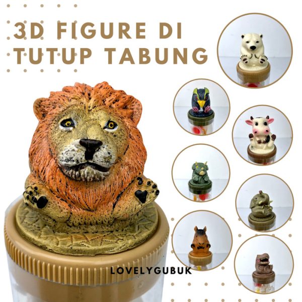 Mainan mewarnai action figure DIY art and craft bentu tabung animal - Image 5