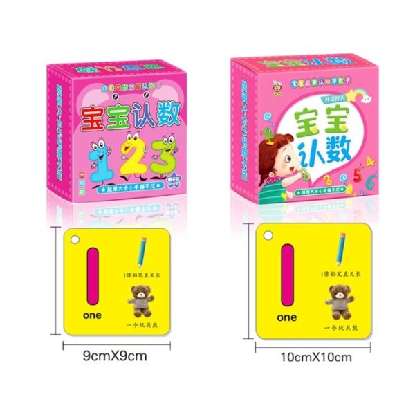 Kartu flashcard belajar anak 2 sisi, Educational card English Mandarin - Image 3