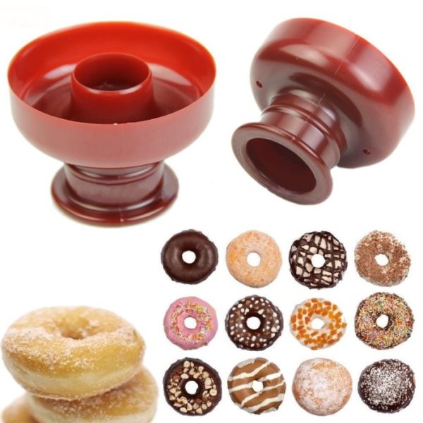 Cetakan donat bentuk bulat bunga hati, Doughnut mold - Image 5