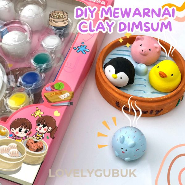 Mainan DIY mewarnai clay dimsum, Mainan art and craft kreatifitas anak - Image 2