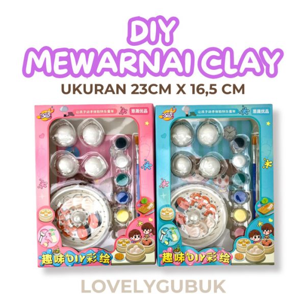 Mainan DIY mewarnai clay dimsum, Mainan art and craft kreatifitas anak - Image 5