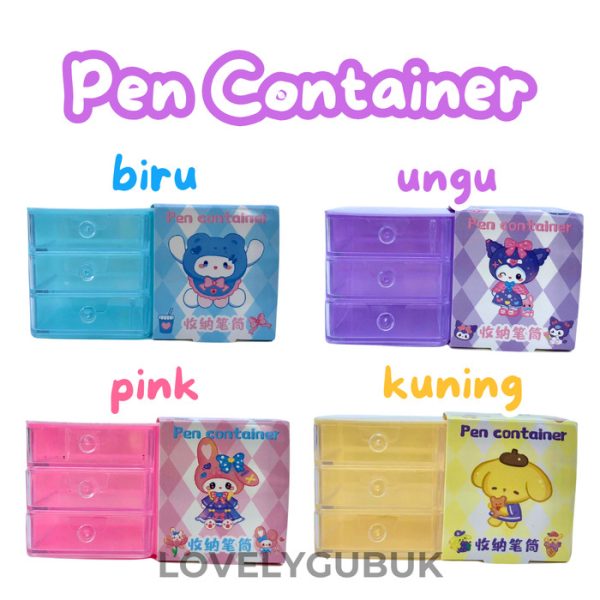 Tempat ATK Laci mini kuromi cinnamoroll lucu, Mini Drawer, Laci kecil tempat aksesoris, Mini storage pen holder - Image 6