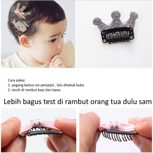 [LOGU] Penjepit rambut bayi, Aksesoris kepala bayi - Image 3