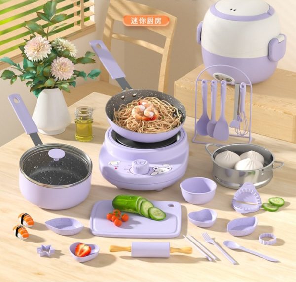 Mainan alat masak elektrik asli anak, Cooking set masak enpei set - Image 2