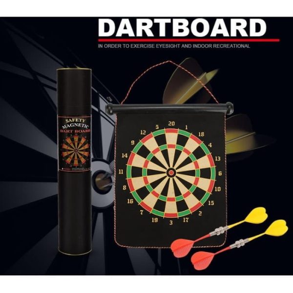 Mainan lempar dart board magnet, dartboard