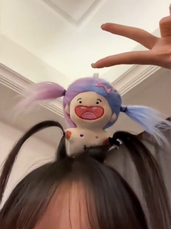 Aksesoris Rambut Bando Boneka jepit rambut monster, Bando boneka rambut warna warni monster gigi lucu - Image 6