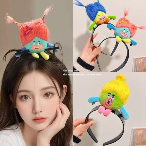 Aksesoris Rambut Bando Boneka jepit rambut monster, Bando boneka rambut warna warni monster gigi lucu - Image 9