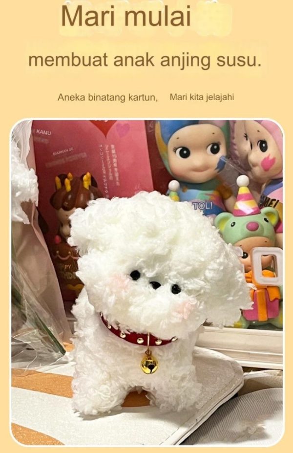 [Fluffy] Kawat Bulu Wol Mercy Fluffy, Kawat Bulu DIY, Kawat Bulu bahan Craft,Make Your Own Twirly Bar Pup - Image 4