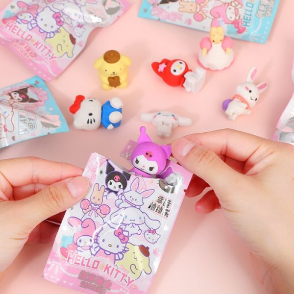 Penghapus kartun lucu, Blind box cute cartoon eraser,Koleksi penghapus