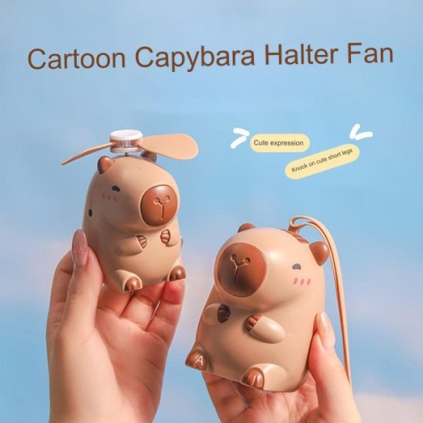 Kipas angin Capybara capibara, Cute Capybara Mini Fan