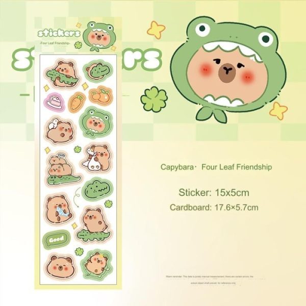 Stiker Capybara, Sticker Capibara roll stiker nama - Image 2