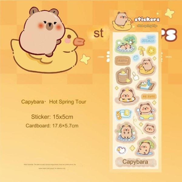 Stiker Capybara, Sticker Capibara roll stiker nama - Image 3