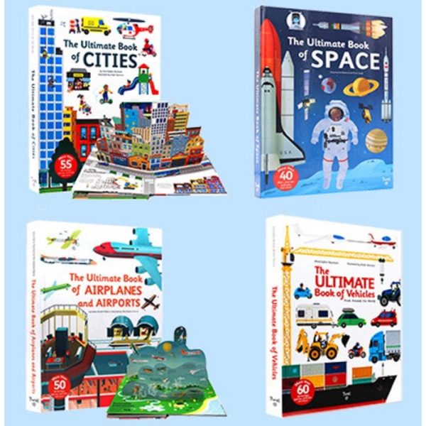 The Ultimate Book Of Vehicles, Cities, Space, Buku impor edukasi anak