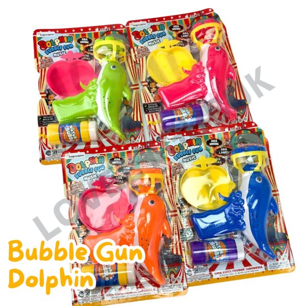 Mainan gelembung bubble gun Dolphin Whale Gattling KGP22 23 37 38