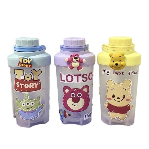 Botol minum plastik PP kartun lucu. Botol minum tenteng - Image 3