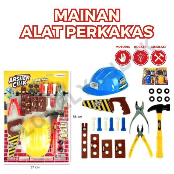 Mainan Tool Arsitek Cilik Konstruksi Tukang Set KGP660 KGP662 KGP665 - Image 5